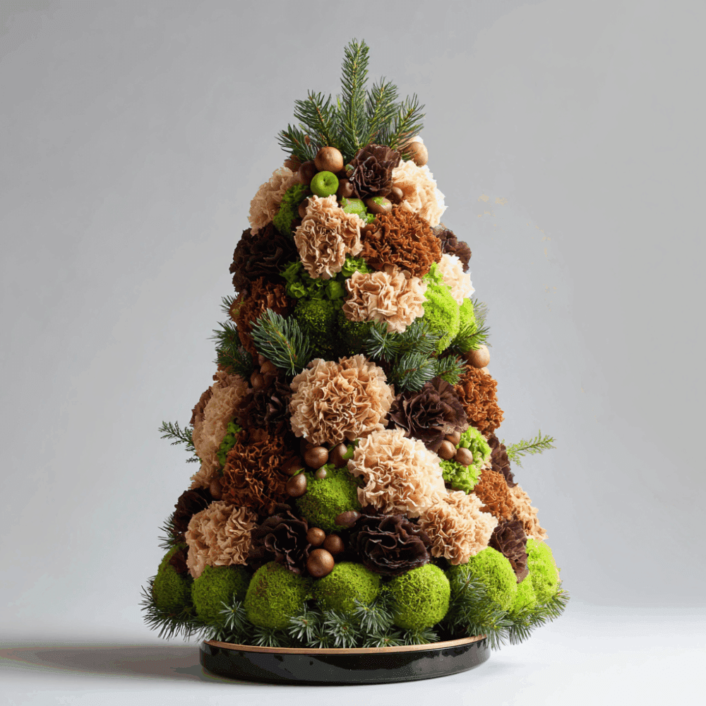 Christmas Woodland Mocha Tabletop Tree