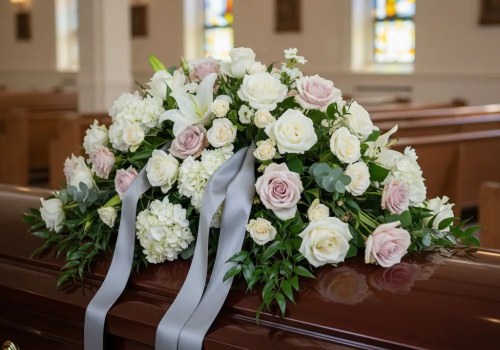 flowers for caskets