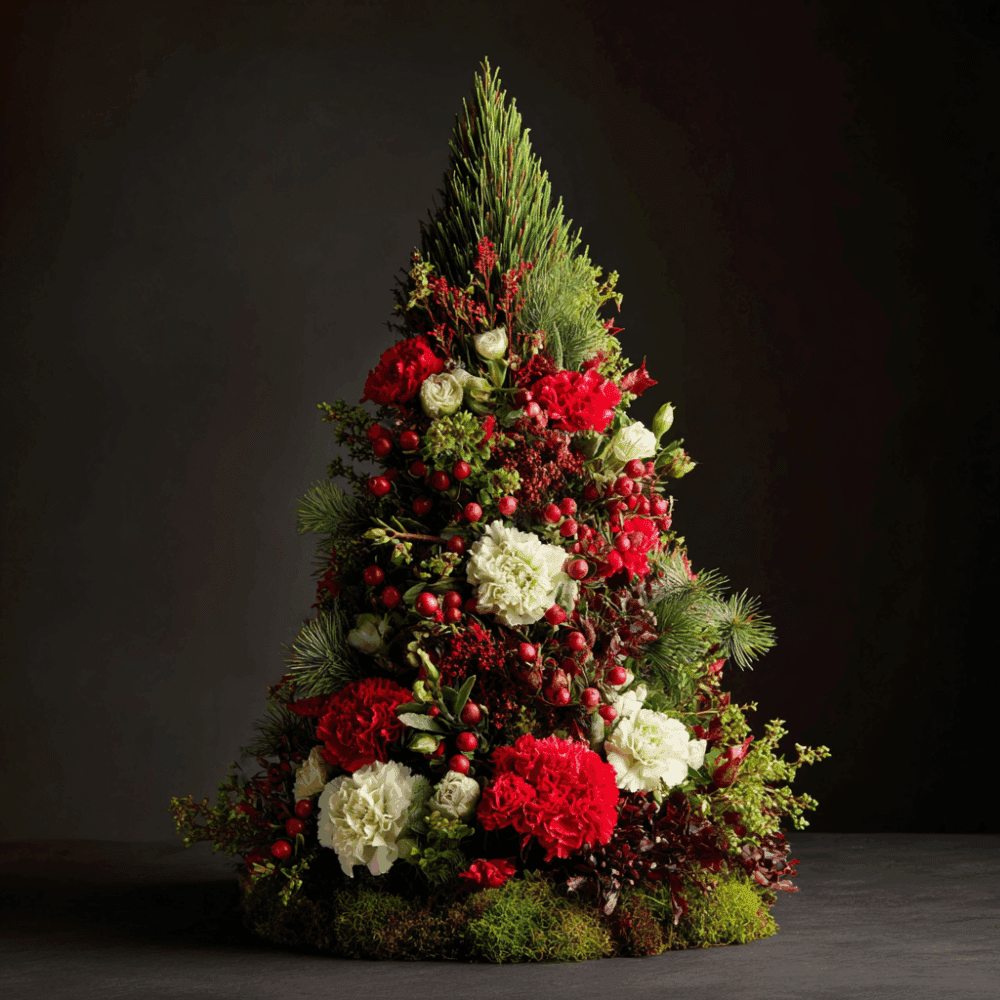 Christmas Ruby Evergreen Mini Tree