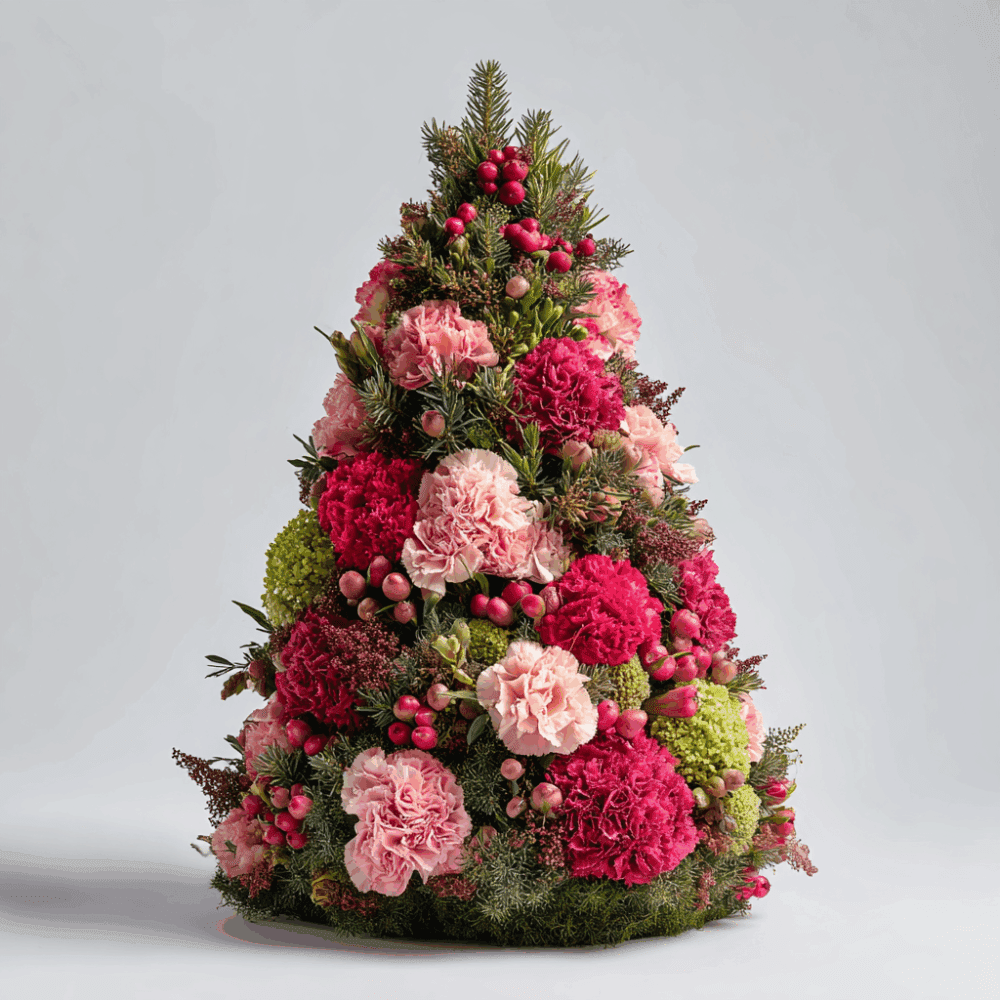 Christmas Berry Petal Tree