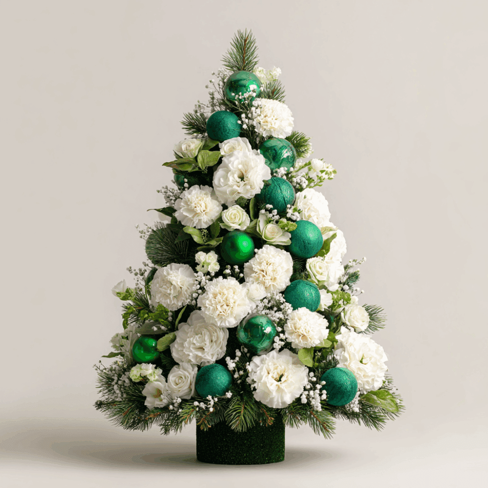 Christmas Emerald Petals Tree
