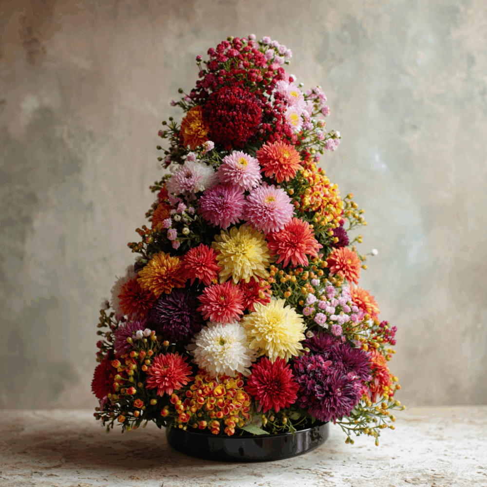 Christmas Confetti Mum Tree