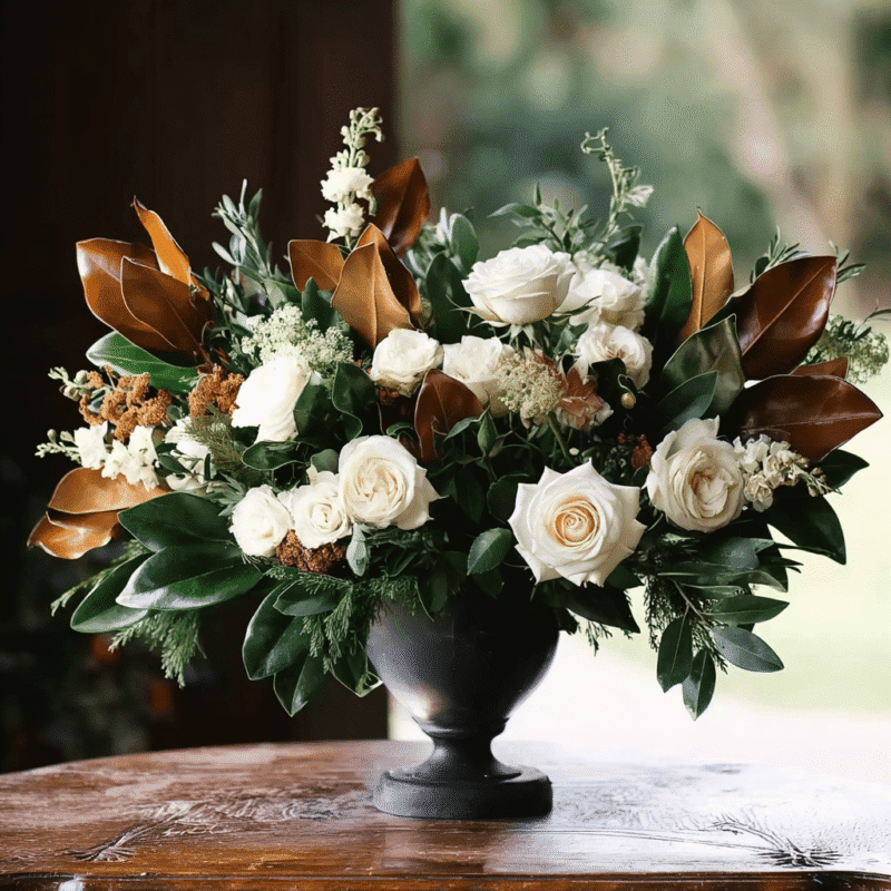 Whispering Christmas Magnolia Bowl