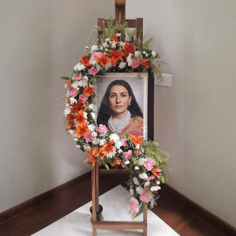 Sunset Ring sympathy wreath