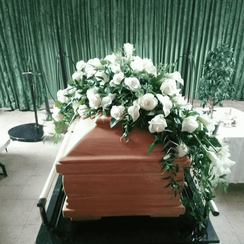 White Rose Farewell Spray