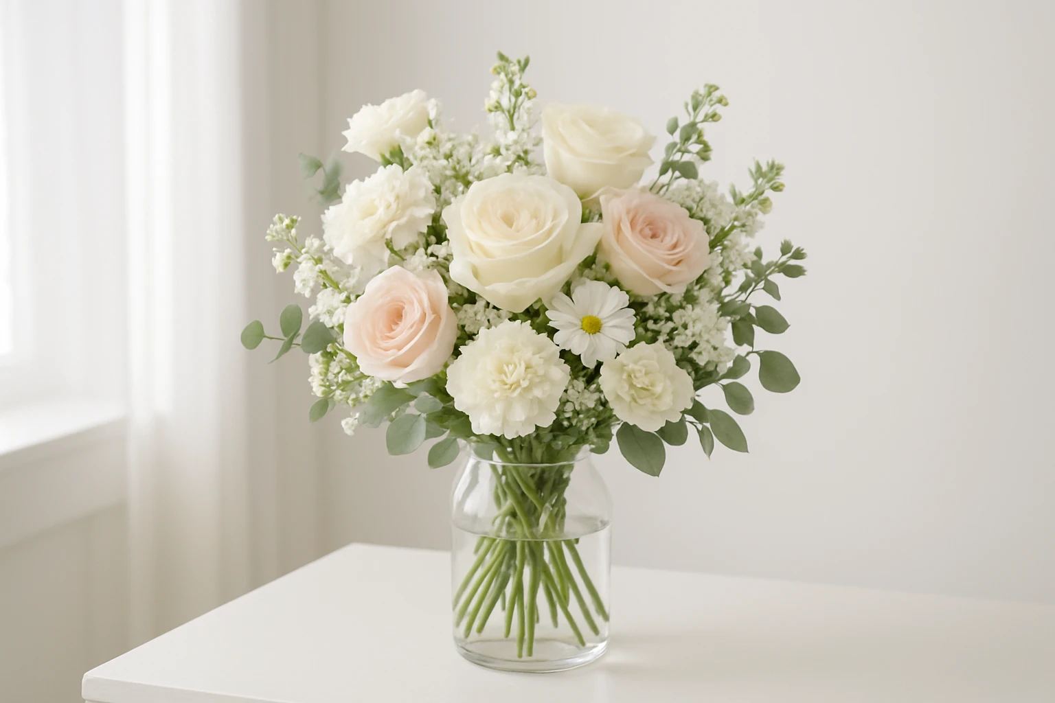 hospital flowers soft arrangement