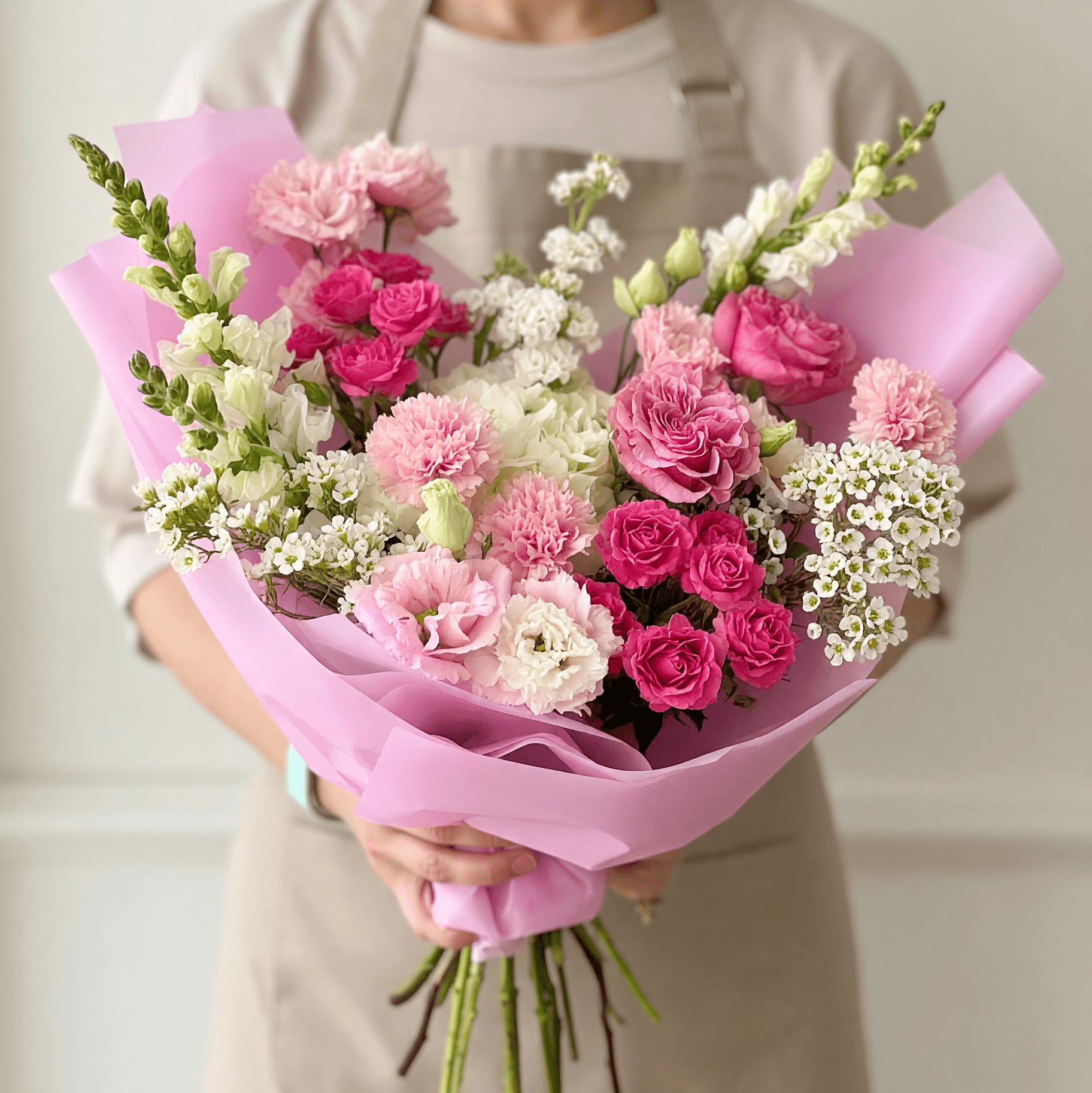 Pink Soufflé Bouquet