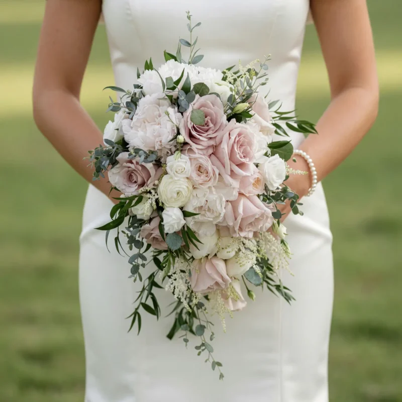 Pink Wedding Bouquet Blush Rose Elegance