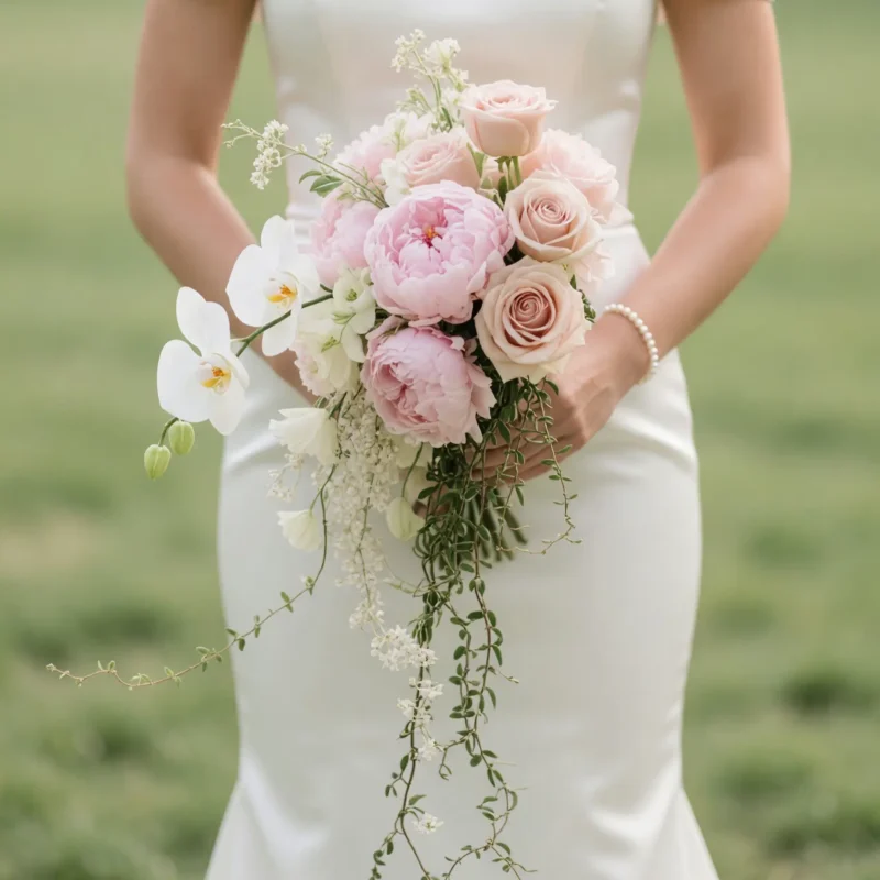 Pink Wedding Bouquet Whispering Peonies