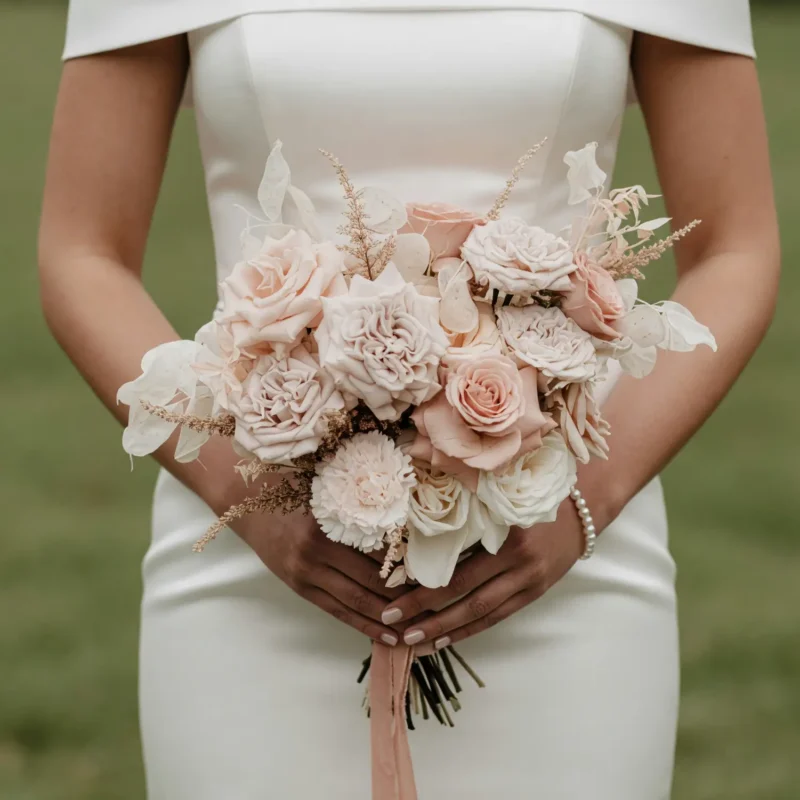 Pink Wedding Bouquet Blush Garden Romance