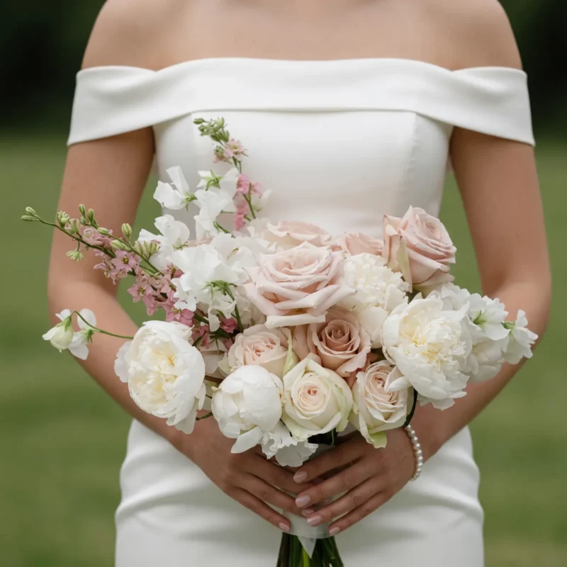 Pink Wedding Bouquet Blush Peony Romance