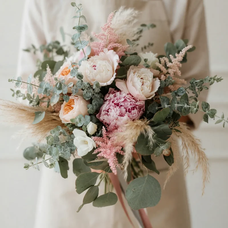 Pink Wedding Bouquet Romantic Bridal Blooms