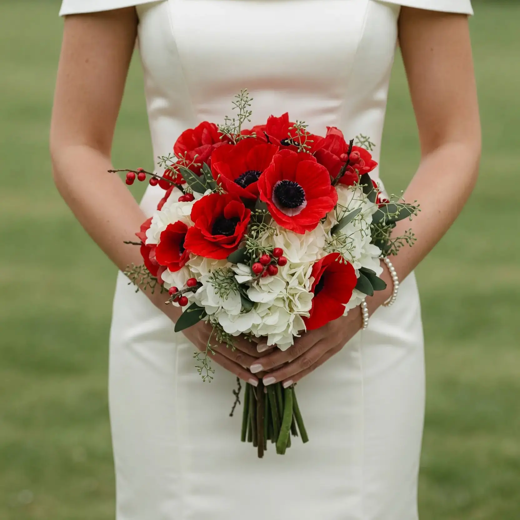 Anemone Wedding Bouquet Pure Romance