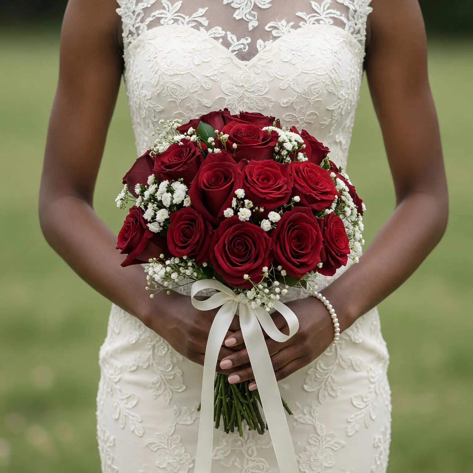 Red Wedding Bouquet Timeless Rose Elegance