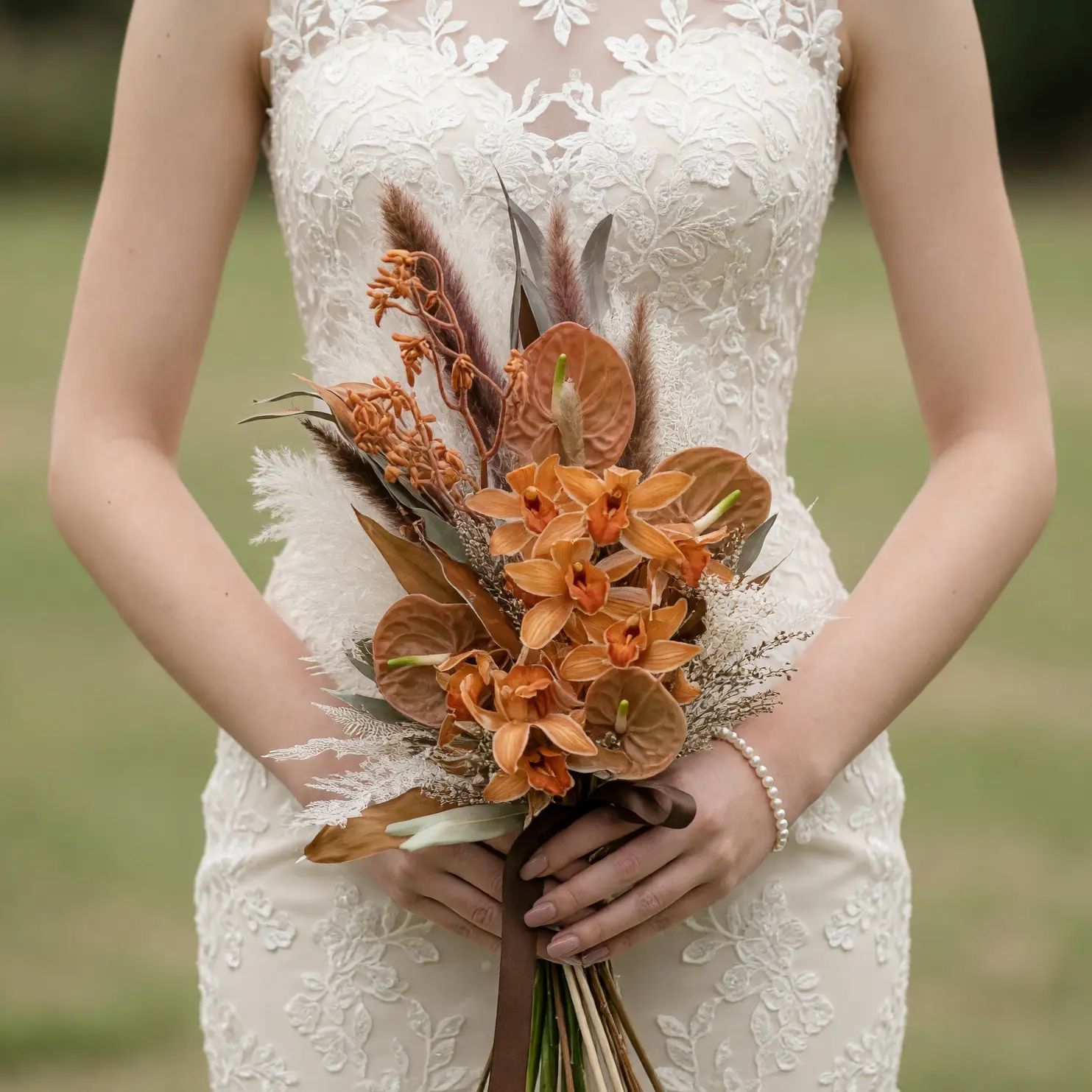 Orange Wedding Bouquets Cocoa Orchid Muse