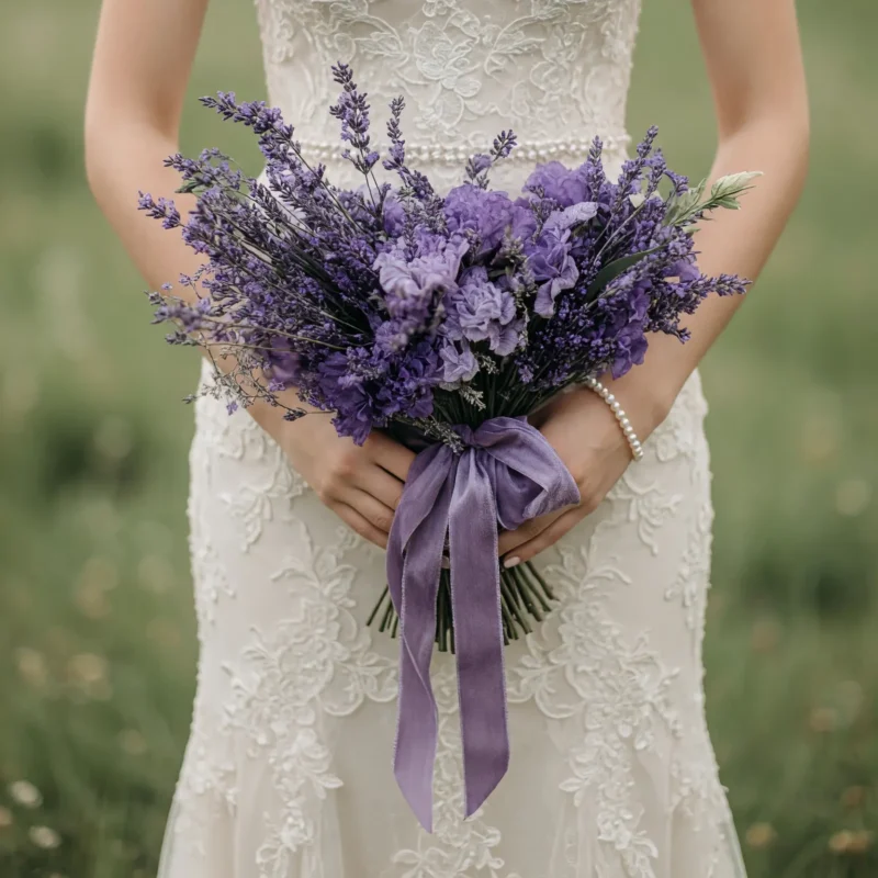 Purple Wedding Bouquets Lavender Meadow