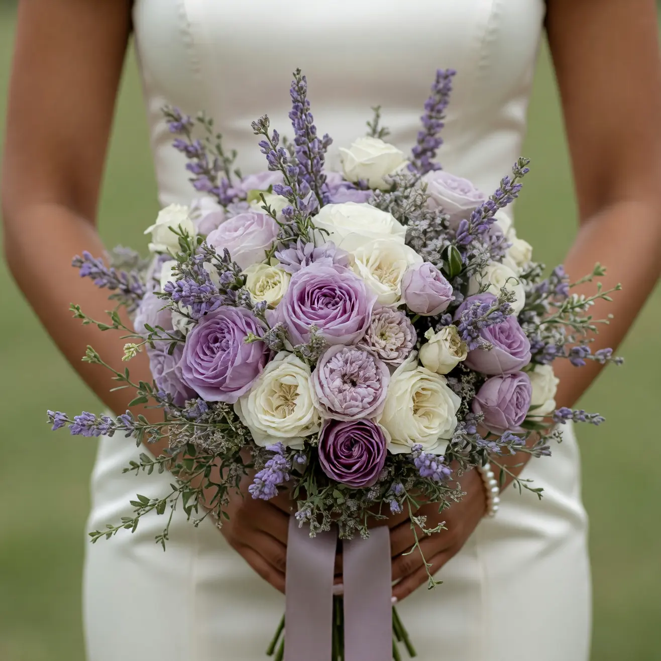 Purple Wedding Bouquets Heather Rose Harmony