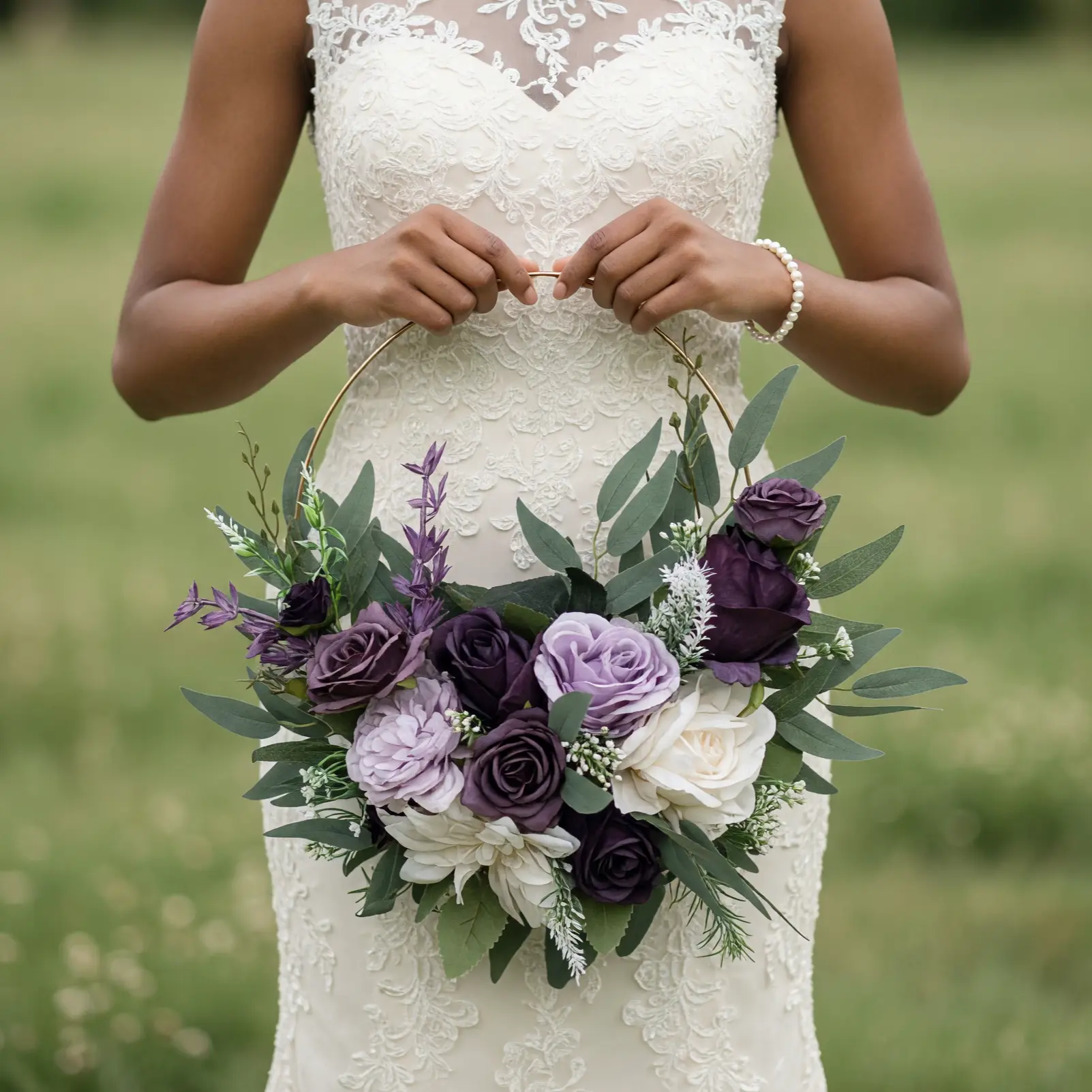 Purple Wedding Bouquets Twilight Hoop