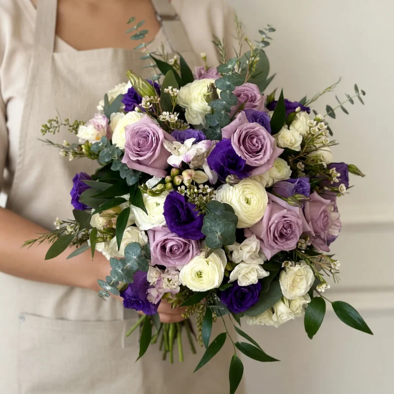 Purple Wedding Bouquets Velvet Orchid Garden