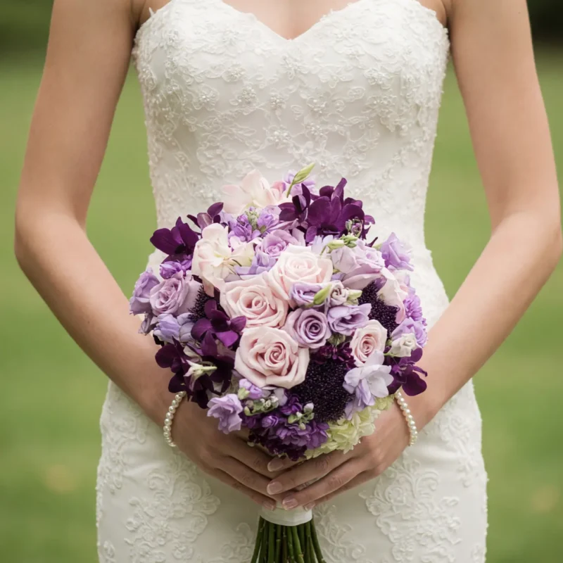 Purple Wedding Bouquets Violet Blush Sonata