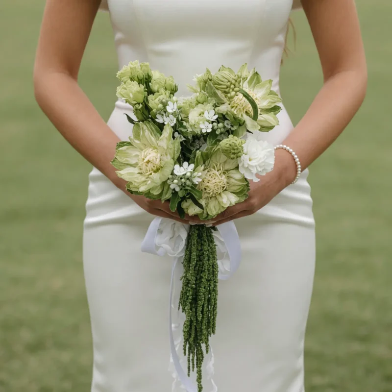 Green Wedding Bouquets Verdant Charm
