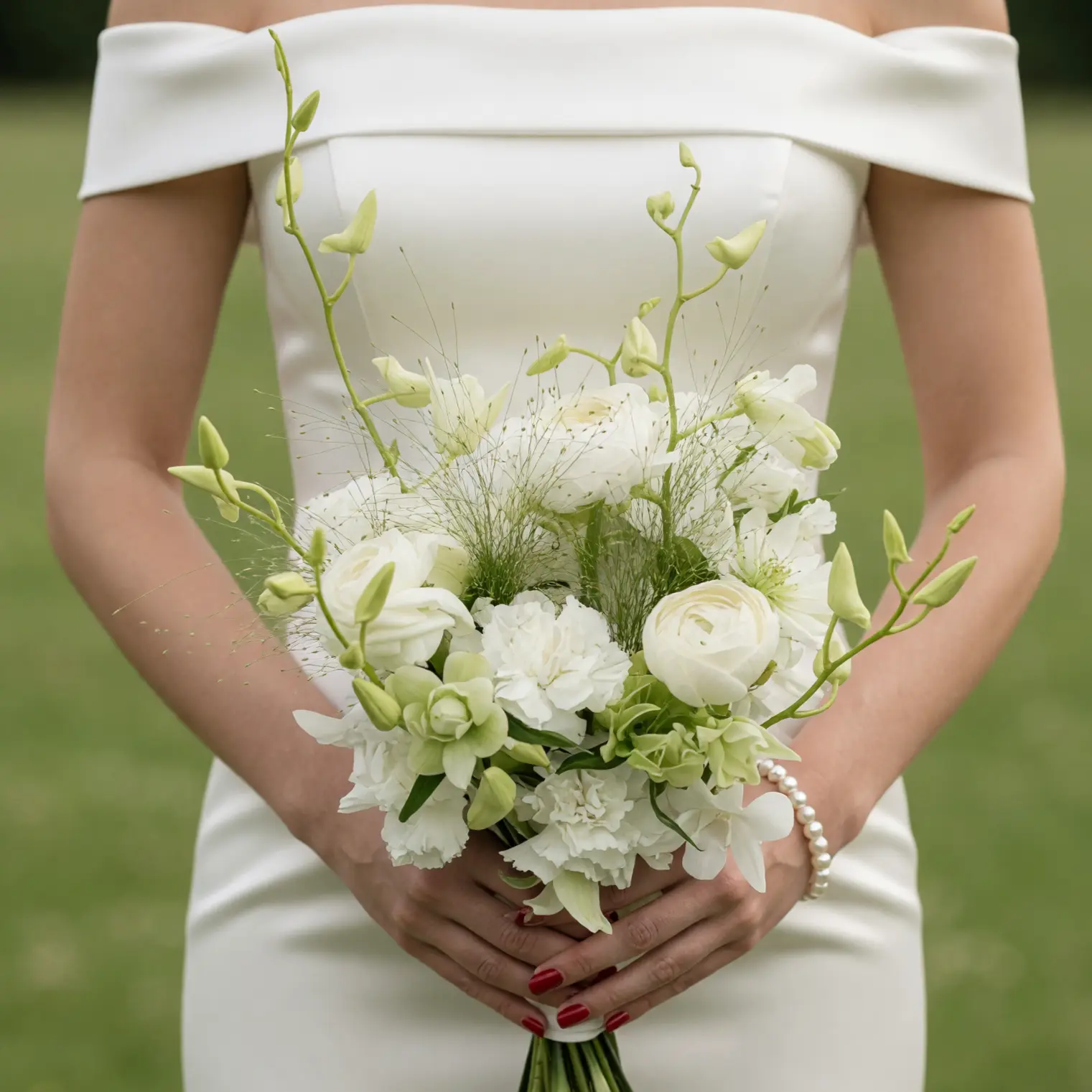 Green Wedding Bouquets Garden Grace Bridal Bouquet