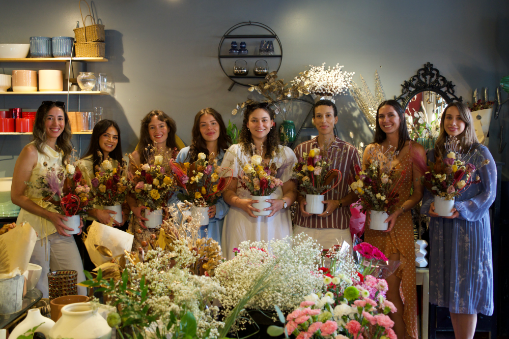 Dry flowers interrior workshop