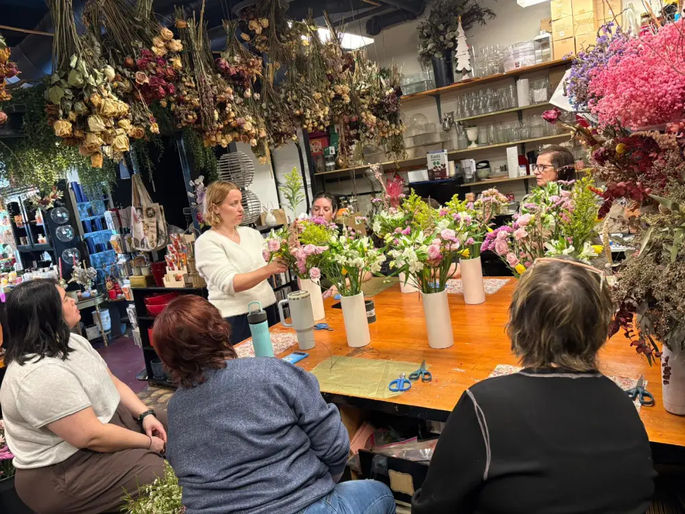 Live Flowers Bouquet Workshop