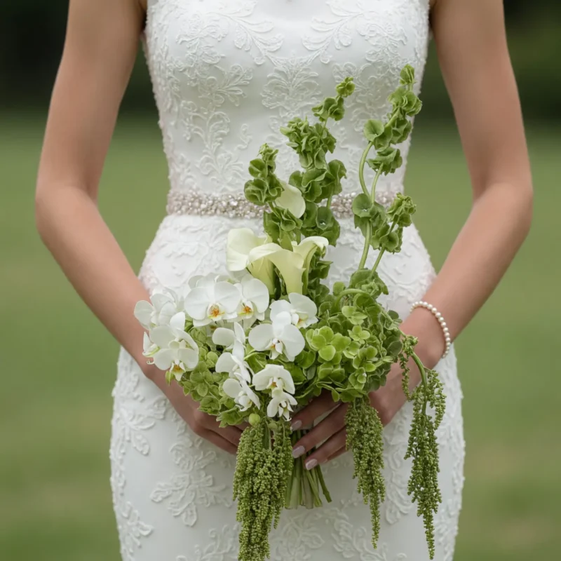 Green Wedding Bouquets Grace
