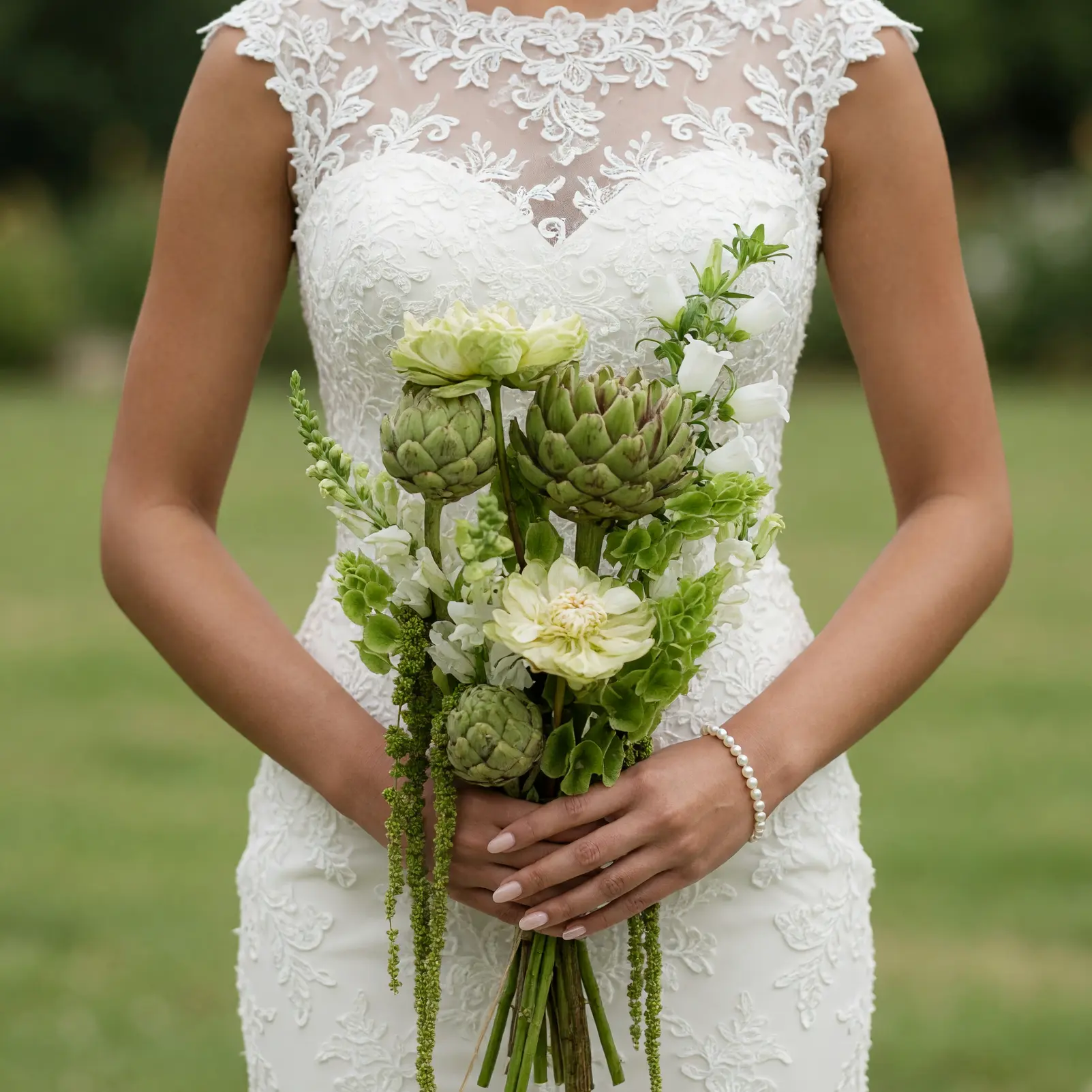 Bridal Blooms with Modern Artichoke Elegance
