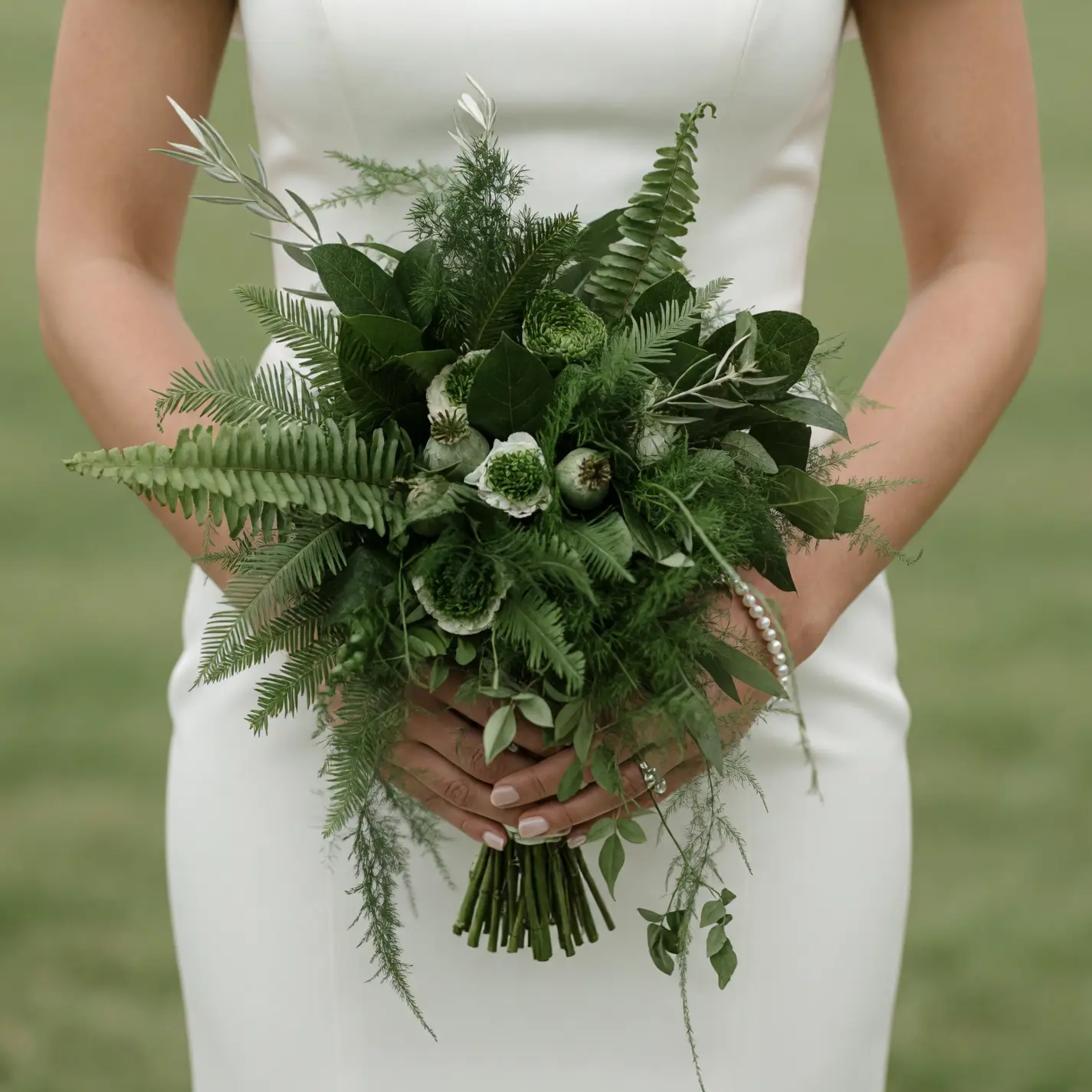 Boho Style Flowers Forest Bridal Bouquet
