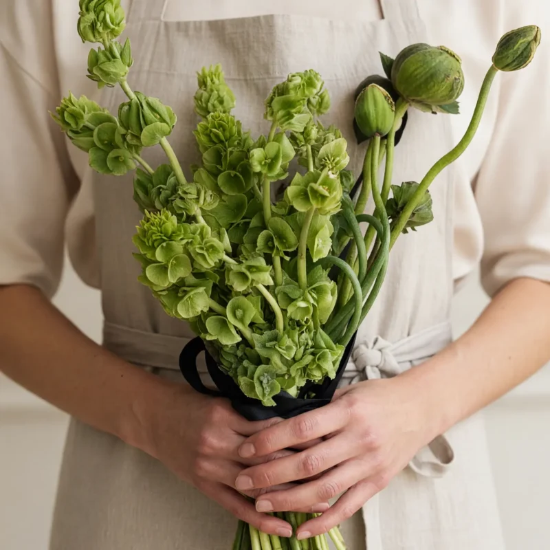 Green Wedding Bouquets Botanical Harmony
