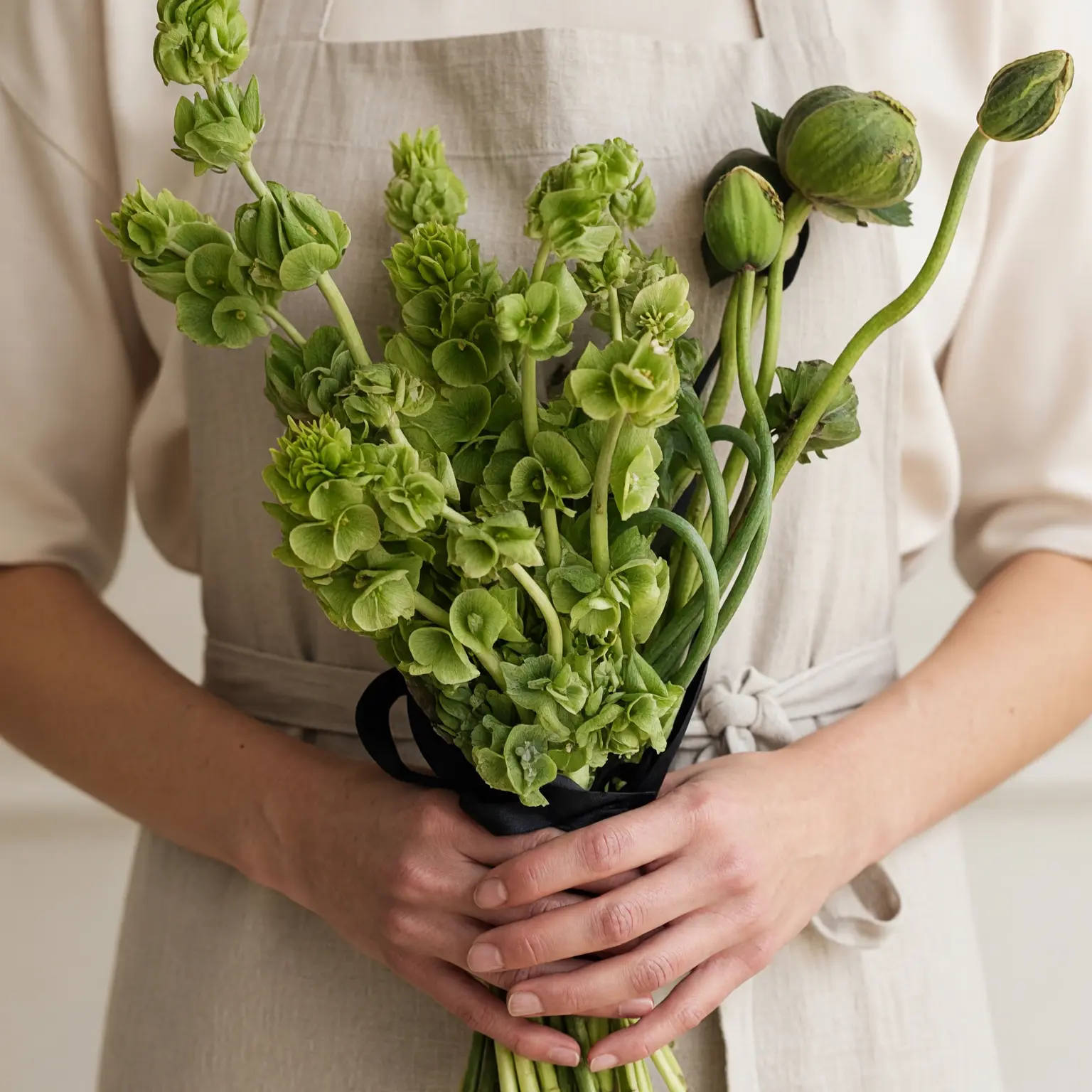 Green Wedding Bouquets Botanical Harmony