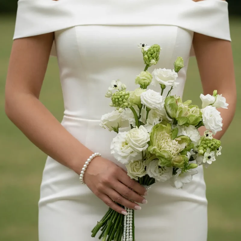Green Wedding Bouquets Garden Whisper