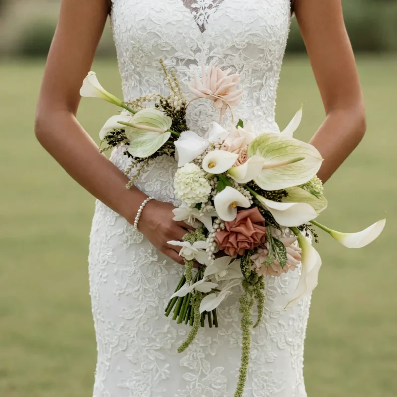 Modern Wedding Bouquets Blush Garden Grace