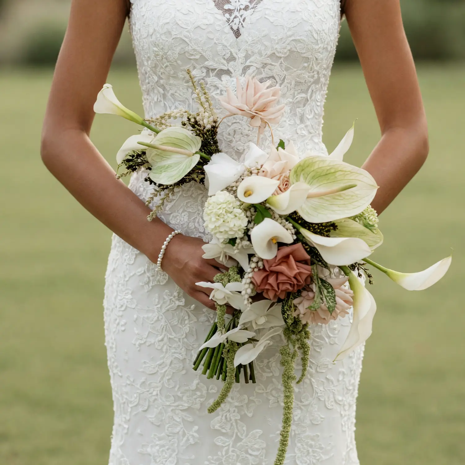 Blush Calla Lily Bridal Blooms Bouquet