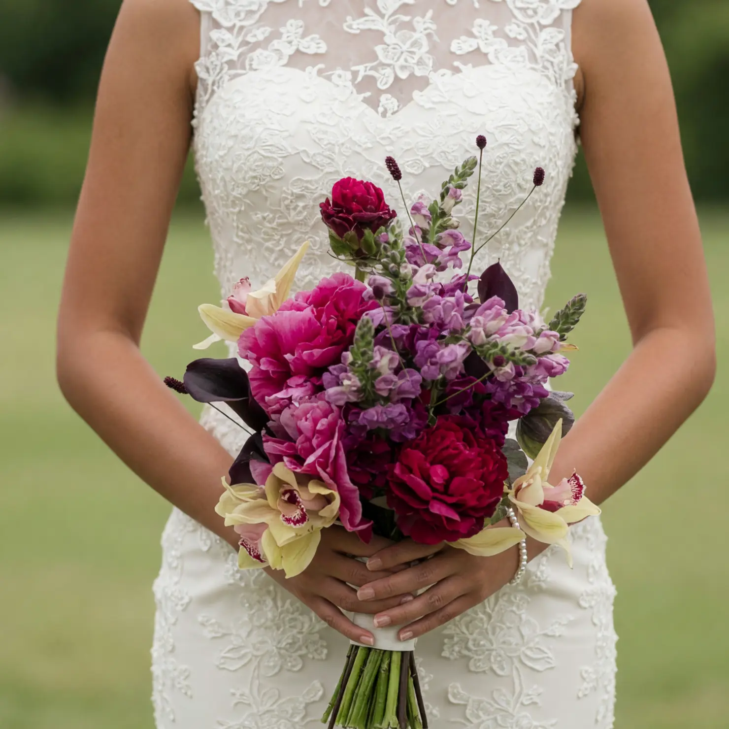 Berry Garden Wedding Bridal Bouquet