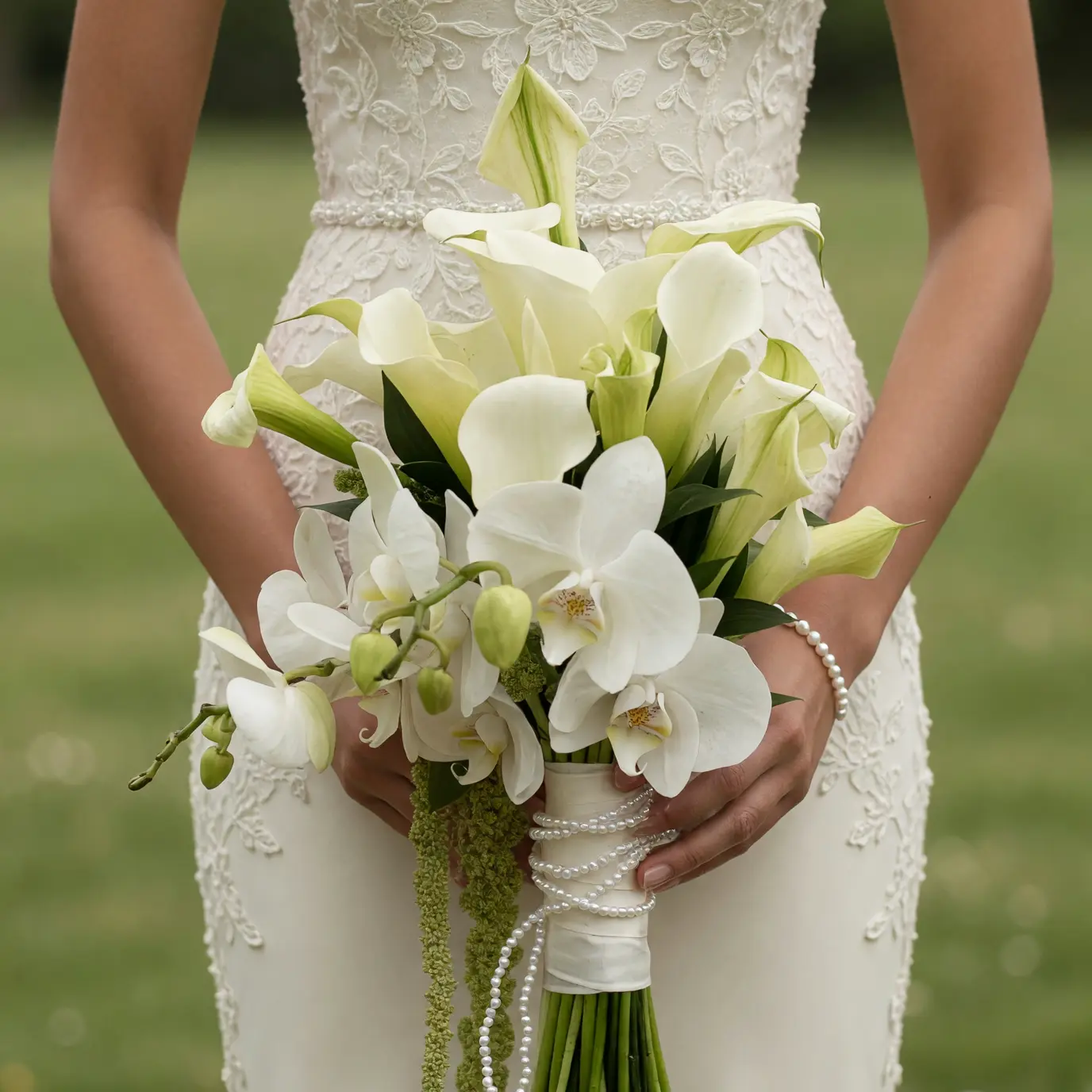 White Calla Lily Bridal Bouquet