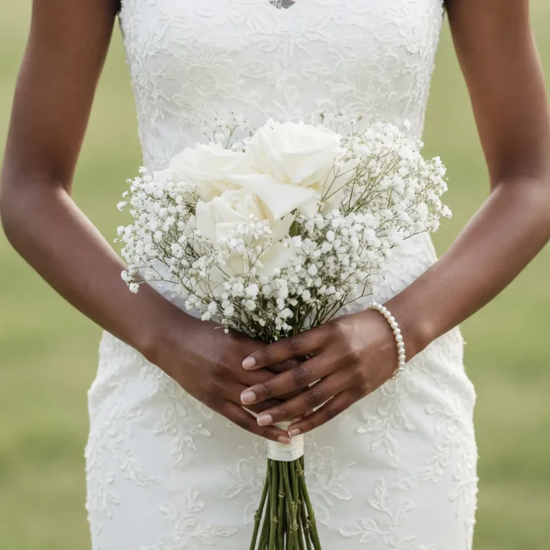 Baby’s Breath Wedding Bouquets Ivory Garden Glow