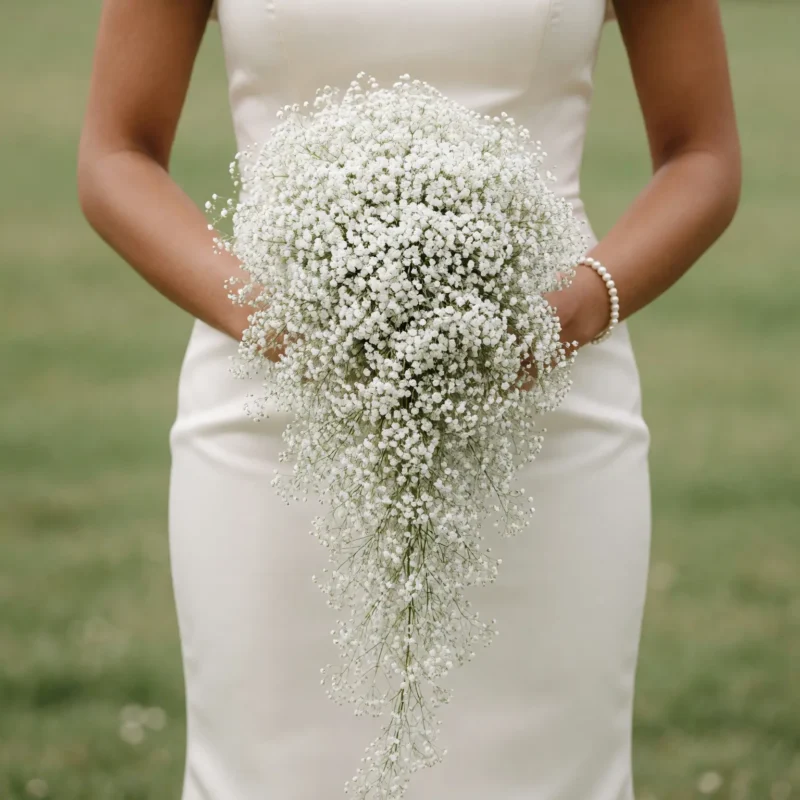 Baby’s Breath Wedding Bouquets Cloudfall Cascade