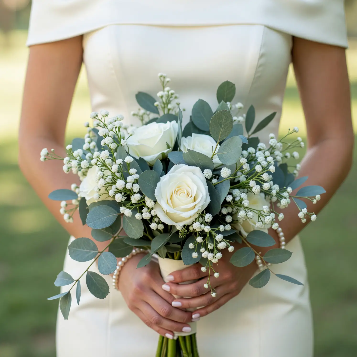 Forever in White Bridal Bouquet