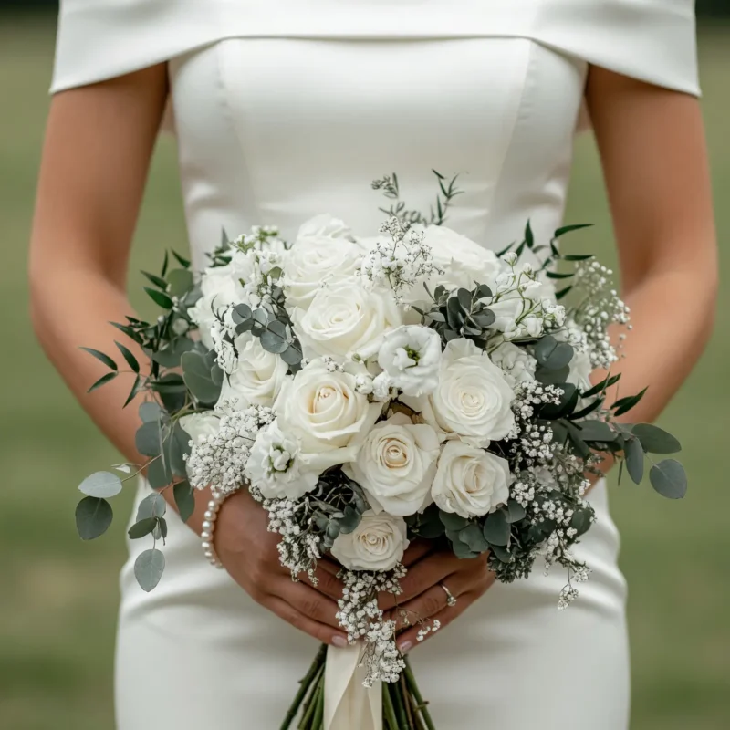 Blue and White Wedding Bouquets The Sweetest Yes