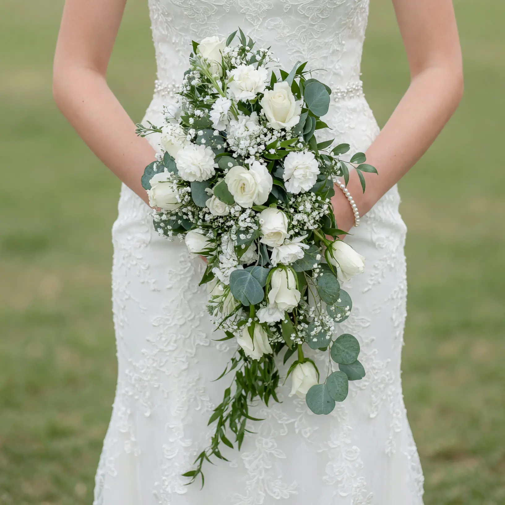 Blue and White Wedding Bouquets Willow Reverie
