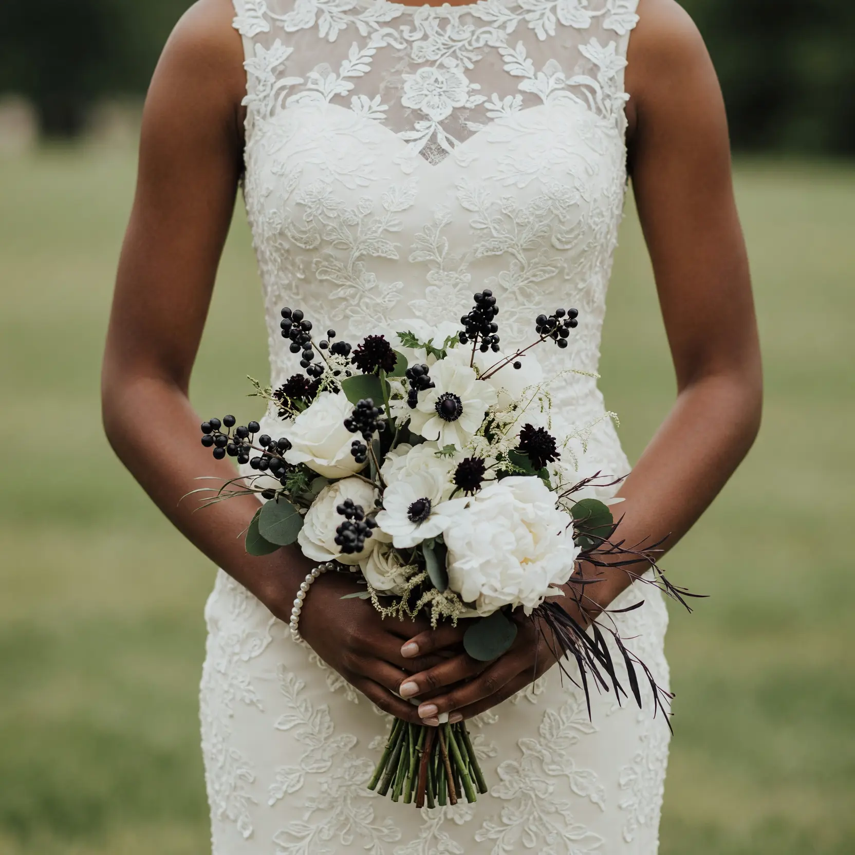 Black and White Wedding Bouquets Bridal Inspiration