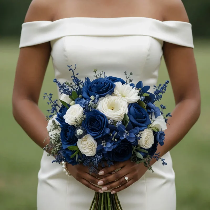 Blue Rose Wedding Bouquets Midnight Garden Harmony