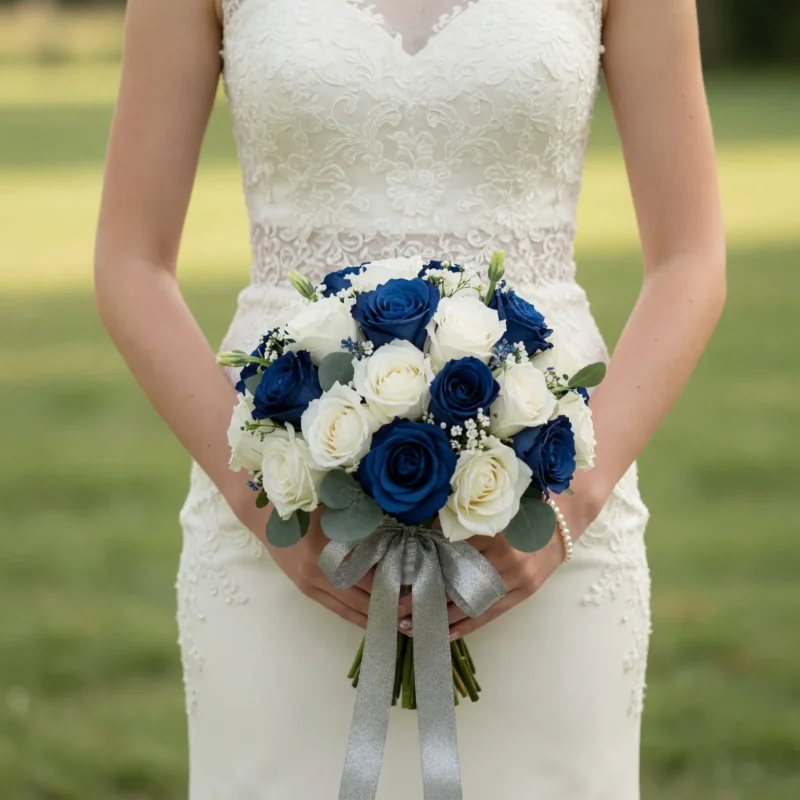 Blue Rose Wedding Bouquets Midnight Romance