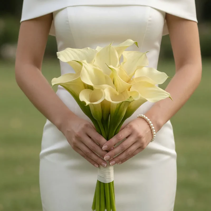 Calla Lily Wedding Bouquets Golden Calla Glow
