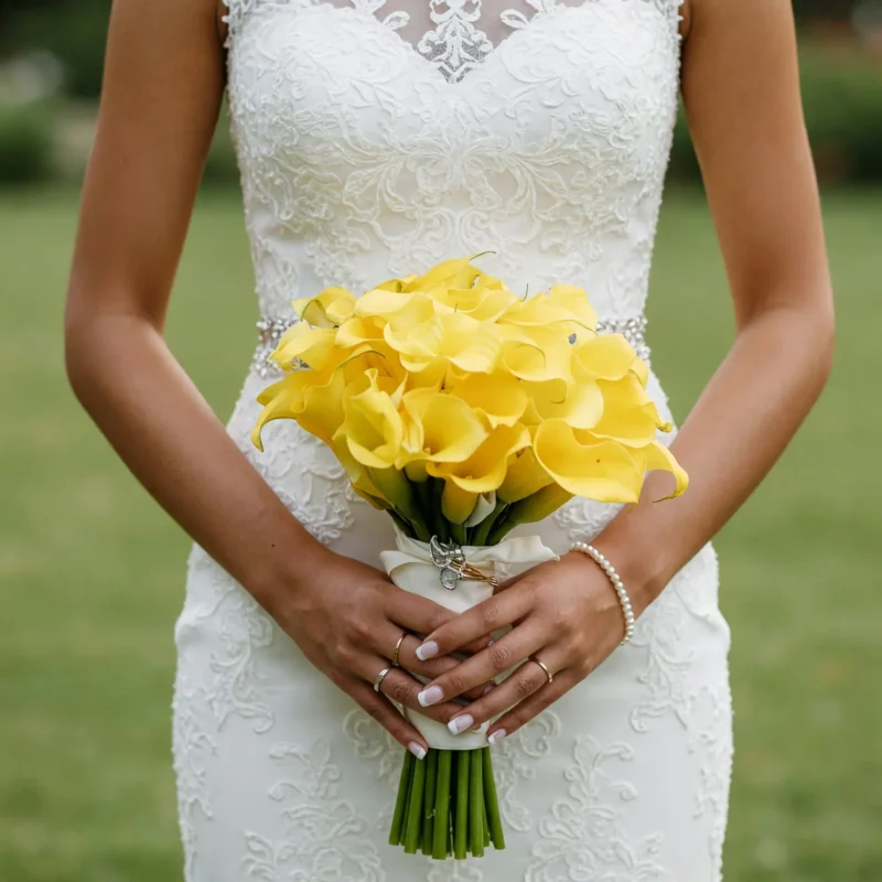 Calla Lily Wedding Bouquets Sunshine Vow