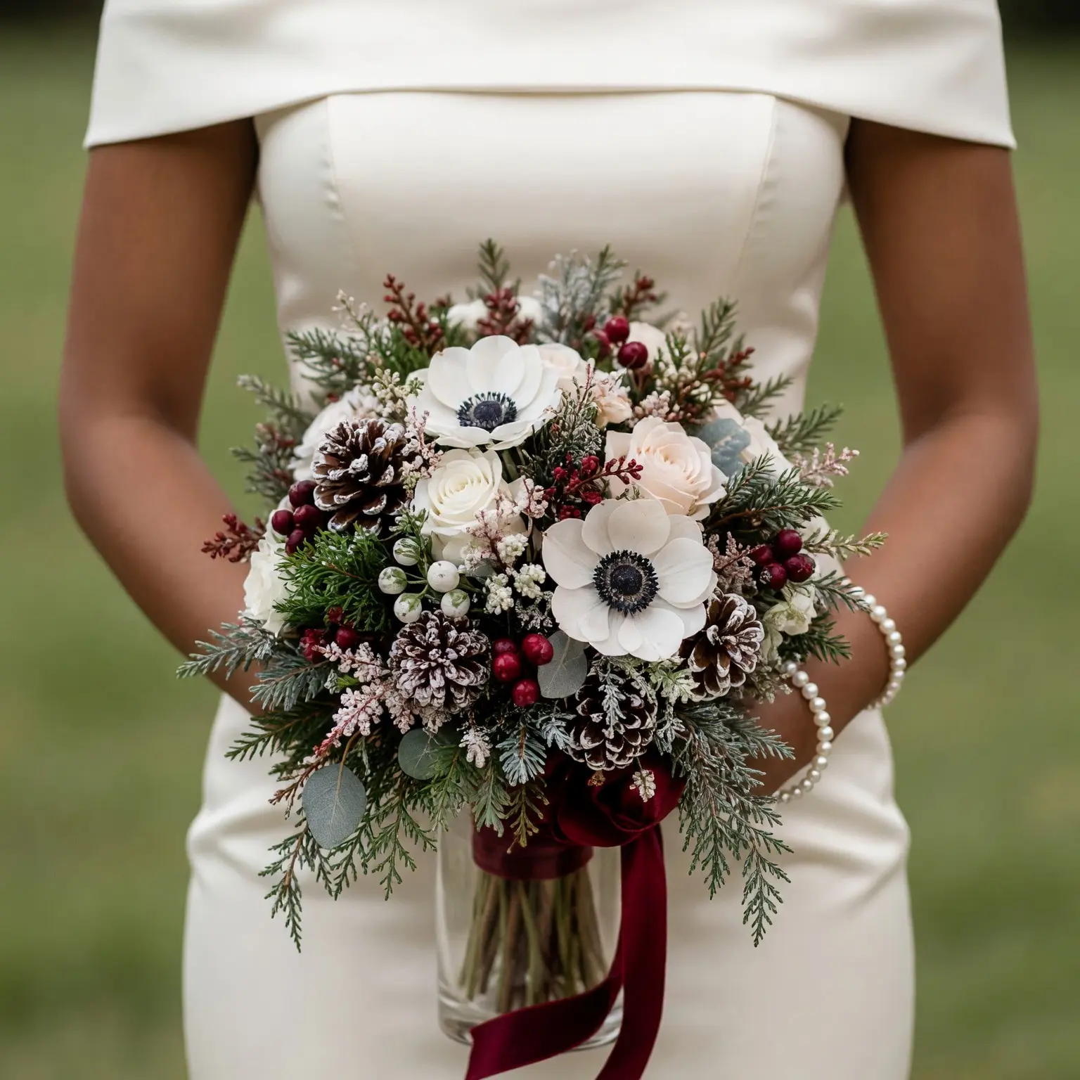 Christmas & Winter Wedding Bouquets – Winterberry Snow