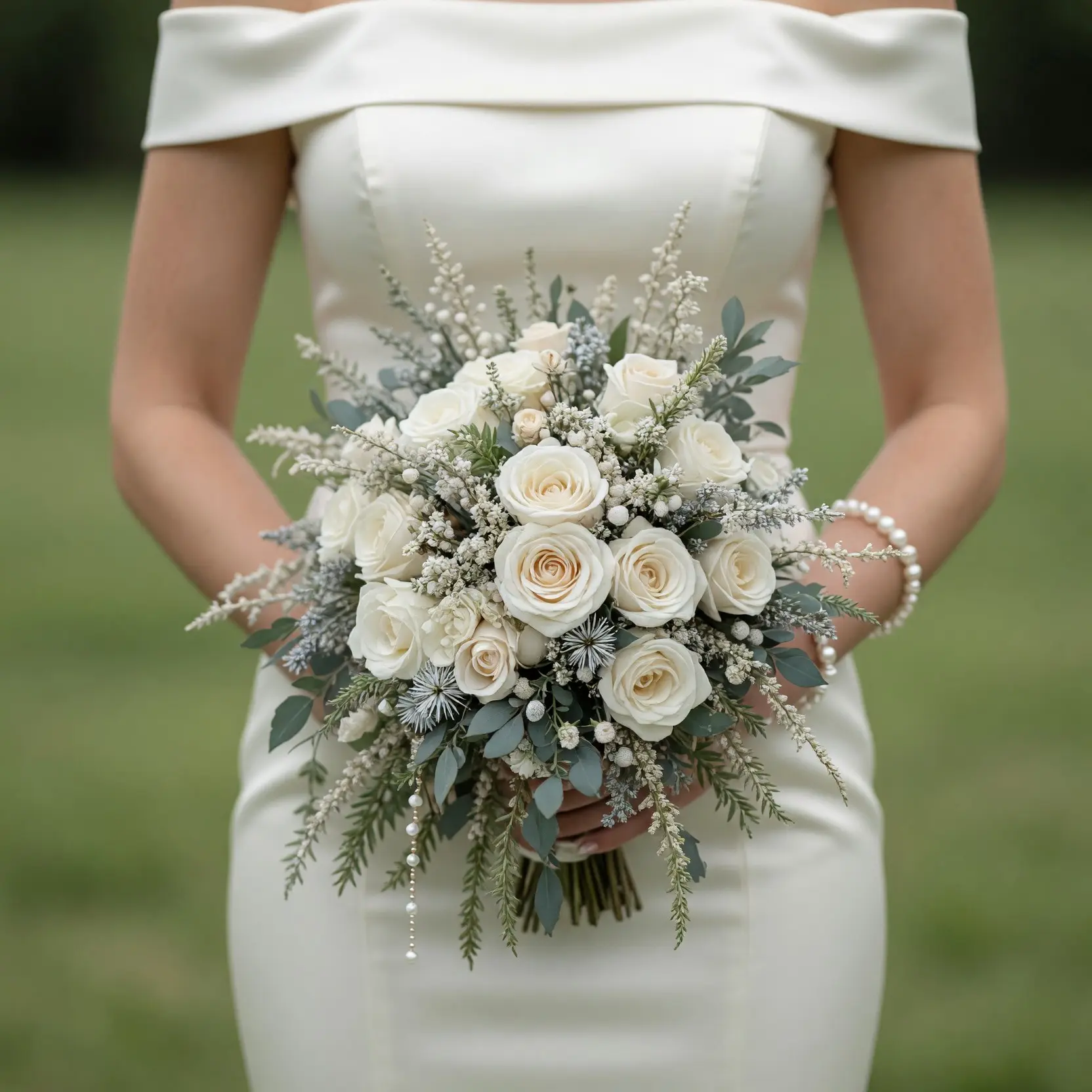 Christmas & Winter Wedding Bouquets – Winter Pearl